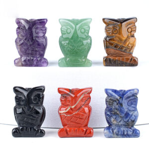 Natural Crystal Owl Carving