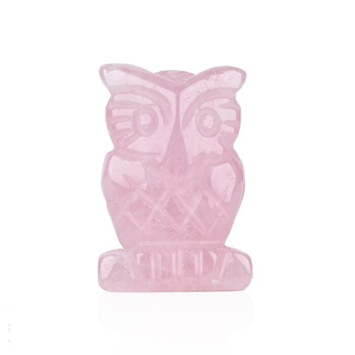 Natural Crystal Owl Carving