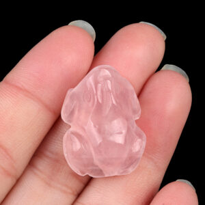 Natural Crystal Agate Mini Frog Carving