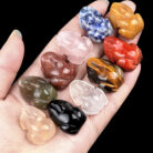 Natural Crystal Agate Mini Frog Carving