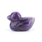 Natural Crystal Duck Hand Carved Ornament