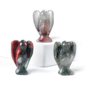 Natural Crystal Agate Angel Carving