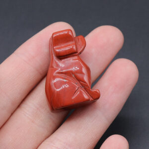 Crystal Agate Mini Dog Carving
