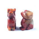 Crystal Agate Mini Dog Carving