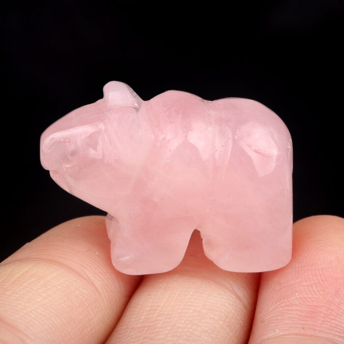 Crystal Agate Polar Bear Carving