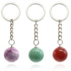 Natural Crystal Ball Keychain