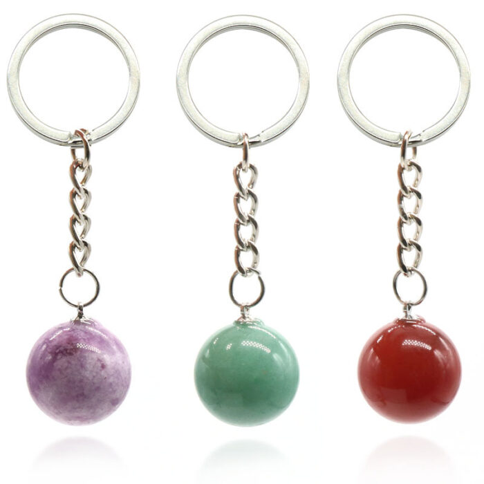113_0-3.jpg Natural Crystal Ball Keychain