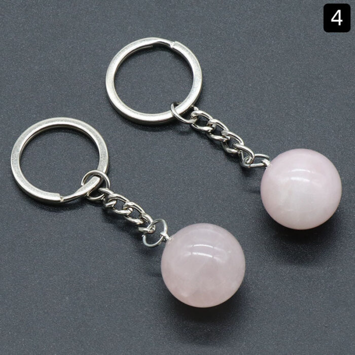 113_2-3.jpg Natural Crystal Ball Keychain