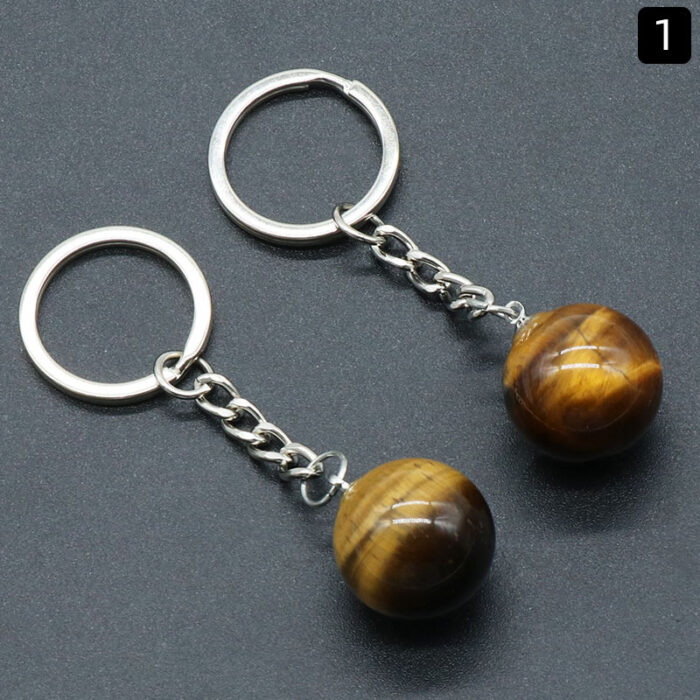 113_3-3.jpg Natural Crystal Ball Keychain