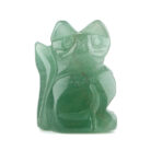 Hand Carved Lucky Cat Desktop Ornament