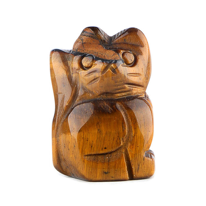 115_2-3.jpg Hand Carved Lucky Cat Desktop Ornament