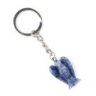 Crystal Agate Angel Carving Keychain