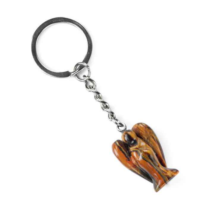 116_3-3.jpg Crystal Agate Angel Carving Keychain