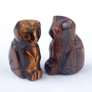 Natural Crystal Agate Semi-Precious Cat Carving