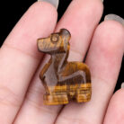 Crystal Tiger Eye Agate Mini Deer Carving