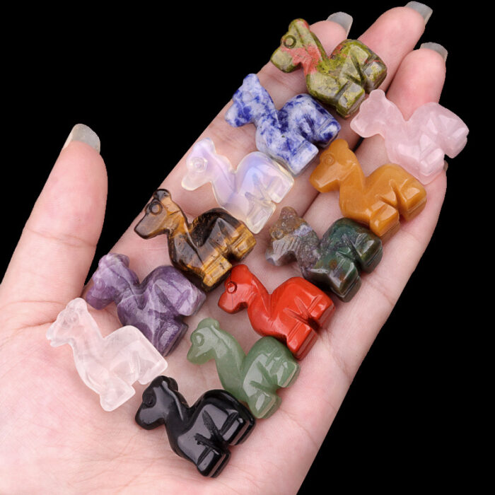 118_3-2.jpg Crystal Tiger Eye Agate Mini Deer Carving