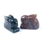 Natural Crystal Agate Rabbit Carving