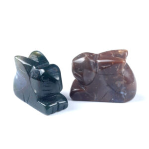 Natural Crystal Agate Rabbit Carving