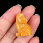 Natural Crystal Agate Mini Wolf Cub Carving