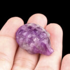 Mini Hedgehog Amethyst Agate Carving