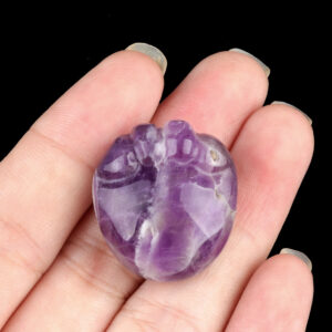 Natural Crystal Agate Footprint Carving