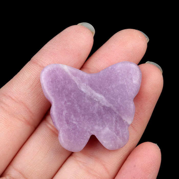 Natural Crystal Agate Butterfly Carving