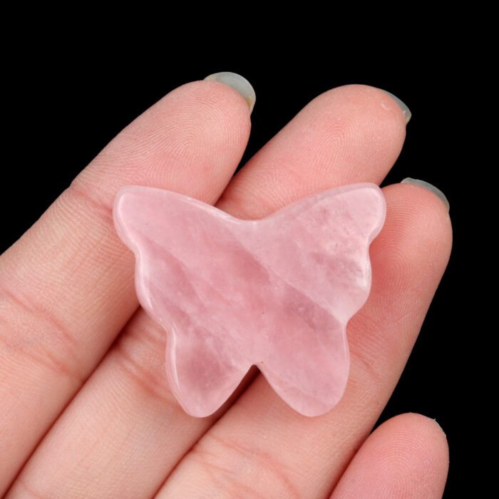 Natural Crystal Agate Butterfly Carving
