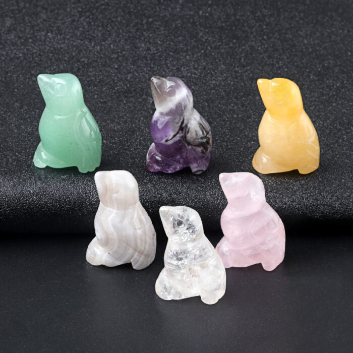 Crystal Agate Mini Bird Carving
