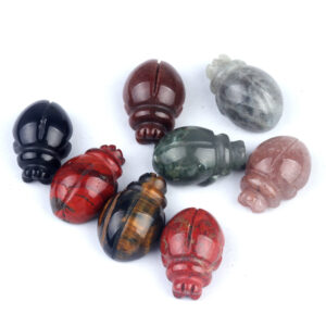 Crystal Agate Mini Beetle Carving