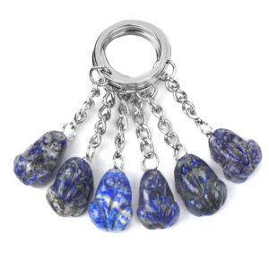 133_1-2.jpg Lapis Lazuli Frog Keychain