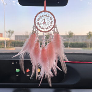 Crystal Feather Dreamcatcher Wall Hanging