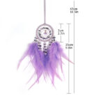 Crystal Feather Dreamcatcher Wall Hanging