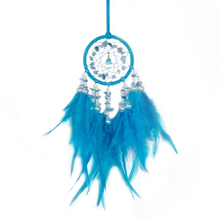 Crystal Feather Dreamcatcher Wall Hanging