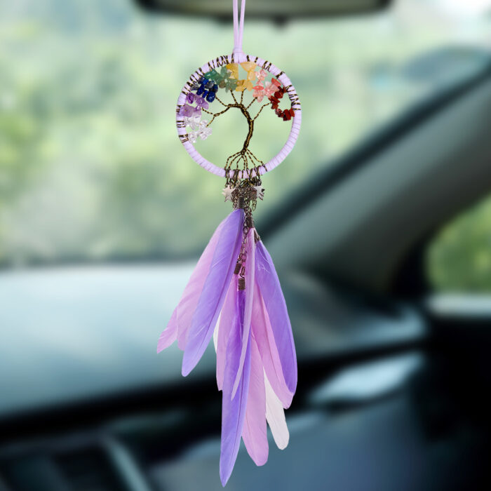 Car Crystal Feather Dreamcatcher Hanging