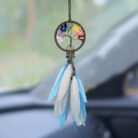 Car Crystal Feather Dreamcatcher Hanging