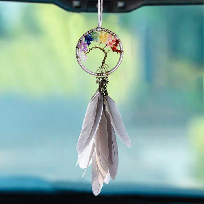 Car Crystal Feather Dreamcatcher Hanging