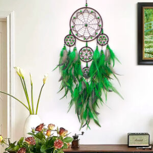 Handmade Feather Dreamcatcher Tribal Print