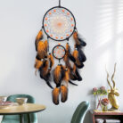 Glow in Dark Dreamcatcher Feather Wind Chime Wall Hanging