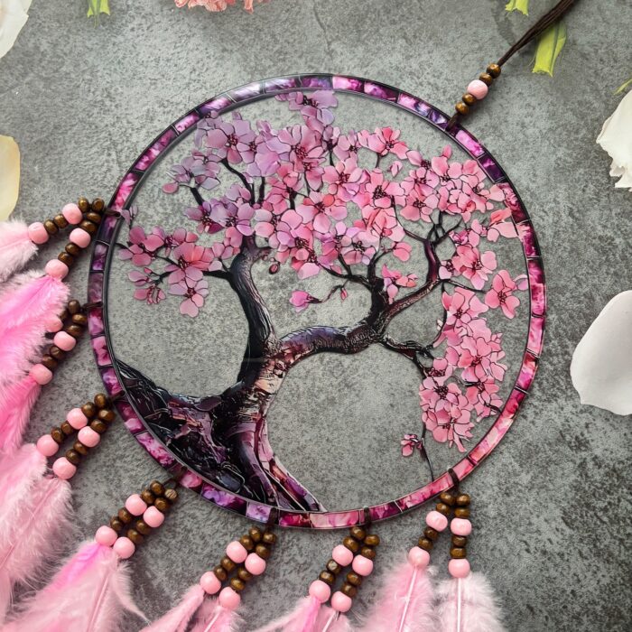 Acrylic Feather Wind Chime Dreamcatcher