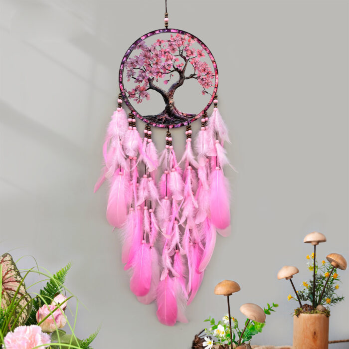 Acrylic Feather Wind Chime Dreamcatcher