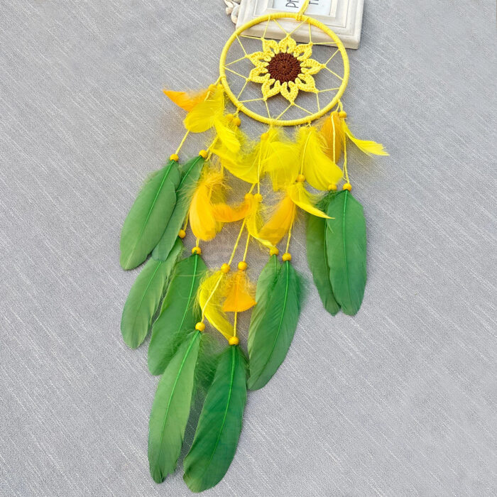 Crochet Sunflower Dreamcatcher