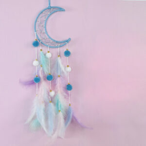 Dreamy Crochet Moon Star Dreamcatcher