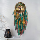 Acrylic Dreamcatcher Feather Wind Chime Indoor Outdoor Decoration