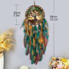 Acrylic Dreamcatcher Feather Wind Chime Indoor Outdoor Decoration