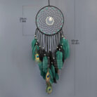 Peacock Feather Glow Bead Dreamcatcher