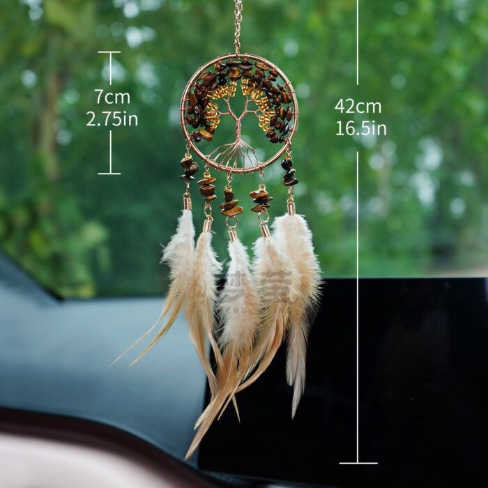 154_2-1-1.jpg Crystal Tree of Life Car Hanging Dreamcatcher