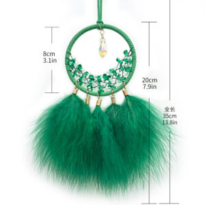 Feather Crystal Car Interior Dreamcatcher Hanging
