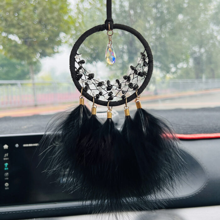 155_1-1-1.jpg Feather Crystal Car Interior Dreamcatcher Hanging