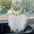 Feather Crystal Car Interior Dreamcatcher Hanging