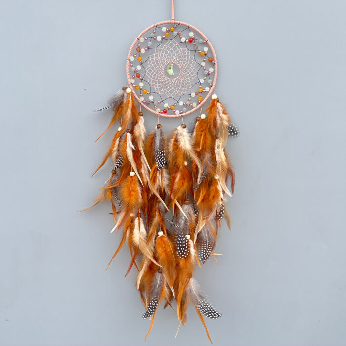 Colorful Feather Agate Dreamcatcher